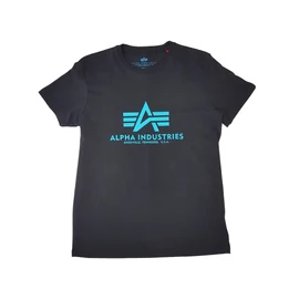 Alpha Industries Basic T póló, Black-Blue, S