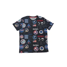 Alpha Industries Basic NASA AOP Póló, fekete M