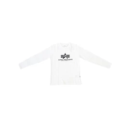 Alpha Industries Basic T LS hosszú újjú póló, white, M