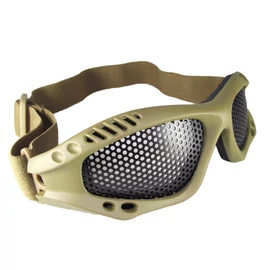 Mil-tec Védőszemüveg Coyote keret rácsos lencse