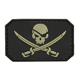 Felvarró, Pirate Skull, black