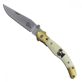 Betyár bicska, fejesgörbe, csont markolat, vizsla motívum