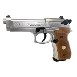 Beretta 92 légpisztoly,  4.5mm, nikkel/fa CO2