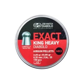 JSB DIABOLO KING HEAVY MKII .25 CAL. 25 lövedék, 6,35 mm