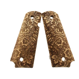 Colt 1911 faragott fa markolat, rose