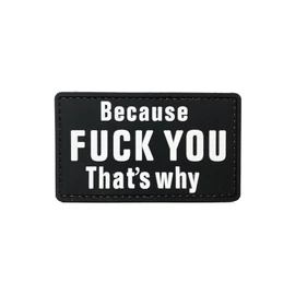 Because Fuck You felvarró