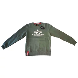 Alpha Industries Basic Sweater pulóver, vintage green, L