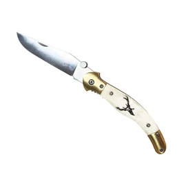 Betyár bicska, fejesgörbe, csont markolat, szarvas motívum