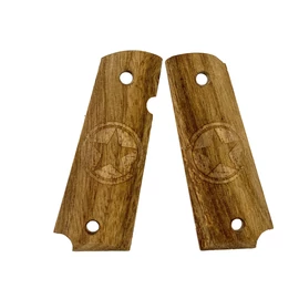 Colt 1911 faragott fa markolat, csillag