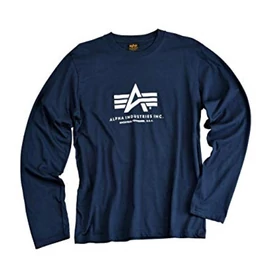 Alpha Industries Basic T - LS póló, navy, M