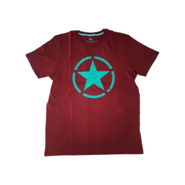 Alpha Industries Star T póló, burgundi, M