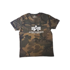Alpha Industries Basic T-Shirt Camo póló, olive camo, L