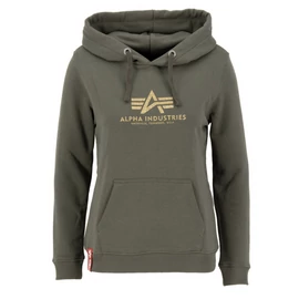 Alpha Industries New Basic Hoody G wmn női kapucnis pulóver, dark olive, M