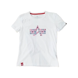 Alpha Industries Flock Flower Print T Wmn póló, white, M