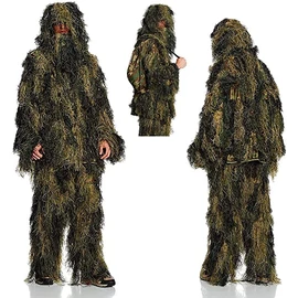 Álcaruha, Ghillie Suit, Anti Fire, PRO, Woodland, 4 darabos, XL/XXL