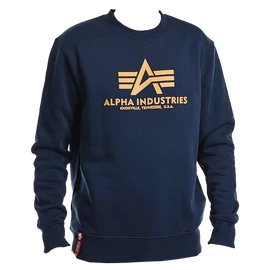 Alpha Industries Basic Sweater pulóver, new navy/wheat, L