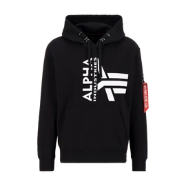 Alpha Industries Half Logo Foam Hoody pullóver, replica blue, XL