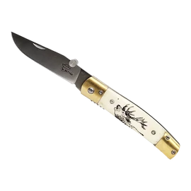 Betyár Bicska, maskara, csont markolat, gímszarvas