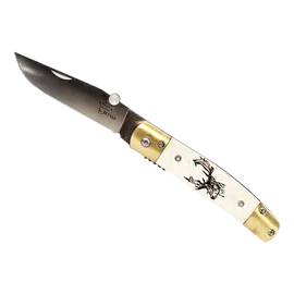 Betyár Bicska, maskara, csont markolat, dámszarvas