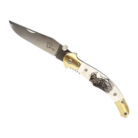 Betyár Bicska, fejesgörbe, csont markolat, fácán