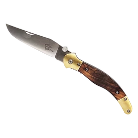 Betyár bicska, fejesgörbe, barna fa markolat (OLEG)