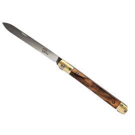 Betyár bicska, szalonnázó, barna fa markolat (OLEG)