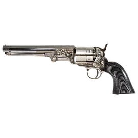 Pietta Colt 1851 US Marshall Nord gravirizitt aceltokos revolver, laminátl markolat - .44