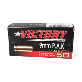 Victory riasztópatron, 9mm PA, réz bevonattal