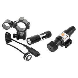 Lámpa és lézerirányzék szett céltávcsőre + szerelék