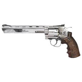Dan Wesson 8" revolver, nikkel (BB)