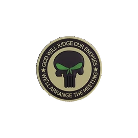 God will judge our enemies felvarró