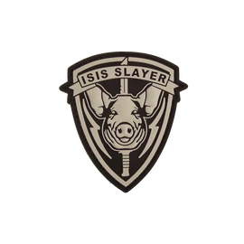 ISIS PIG fekete felvarró