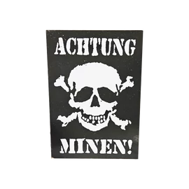 Achtung minen fa tábla