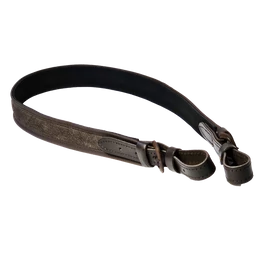 Hasított bőr, gyöngyvászon vadászpuska szíj - sötétbarna 30/1010