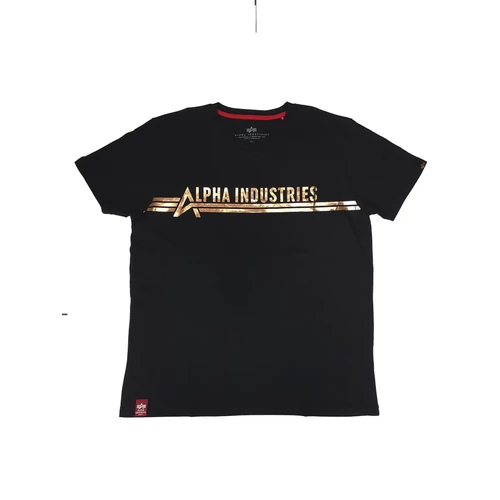 Alpha Industries T Foil Print póló, black-copper, L 