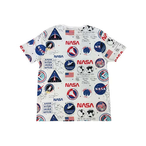 Alpha Industries Basic NASA AOP póló, white, M