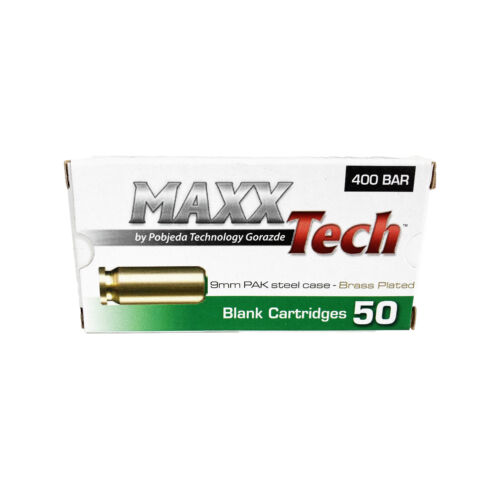 MaxxTech riasztópatron acél/réz bevonat 9mm PA