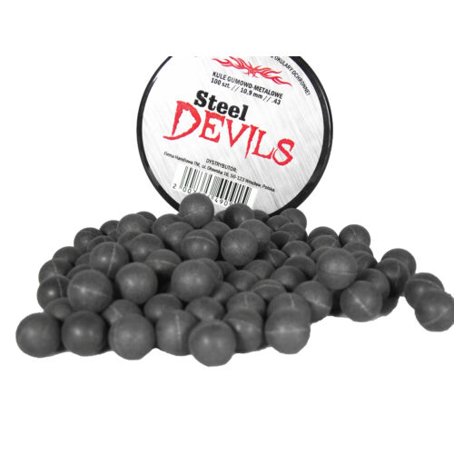 Steel Devils gumilövedék, 10.9 mm .43, fémporral, 100 db