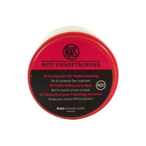 RWS 9x17 RED Marhakábító patron, 50 db/doboz
