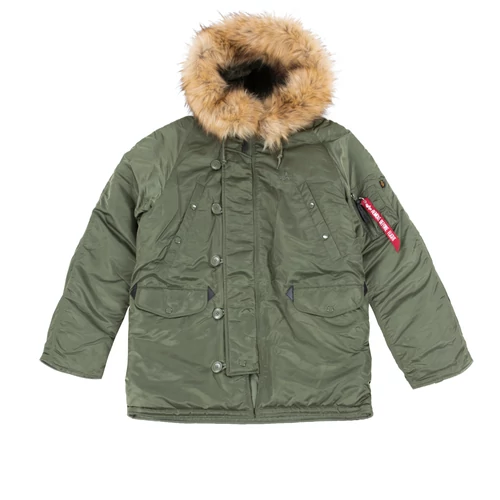 Alpha Industries M3B VF59 camouflage kabát, olive camo, L