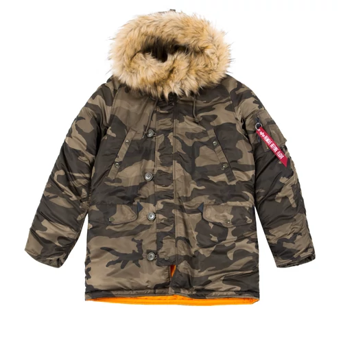 Alpha Industries M3B VF59 camouflage kabát, woodland camo, XL