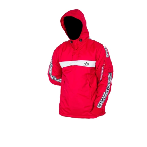 Alpha Industries AI Tape Anorak kabát, speed red, XL