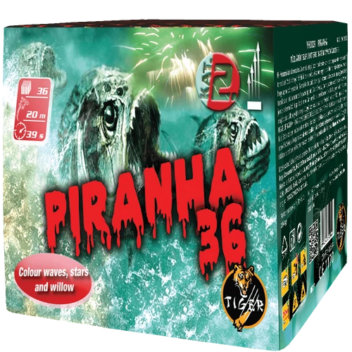 Piranha, 36 lövéses tűzijáték telep