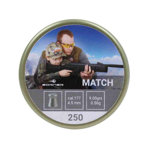 Borner Match lövedék, 0,58g, 4.5 mm, 250 db.