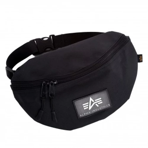 Alpha Industries Rubber Print Waistbag övtáska, fekete