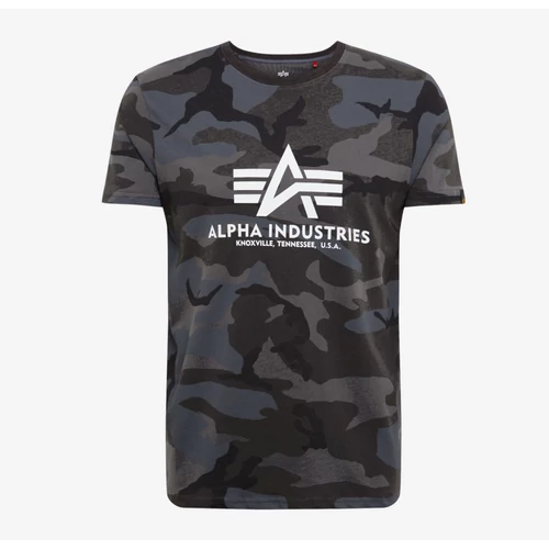 Alpha Industries Basic T-shirt Camouflage, black camo, M
