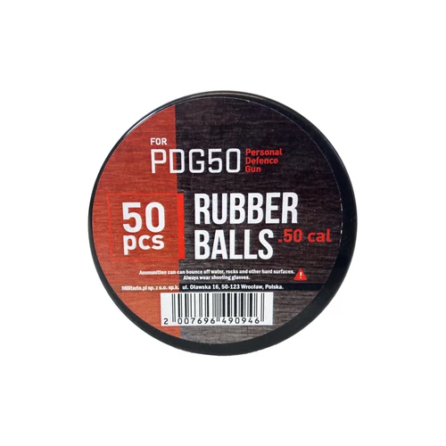 PDG50 gumilövedék, PDG50, 12.7 mm .50, 50 db