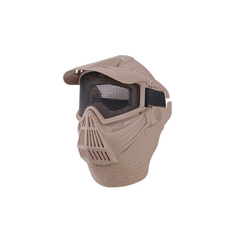 Guardian V4 arcvédő maszk árnyékolóval, Tan, rácsos