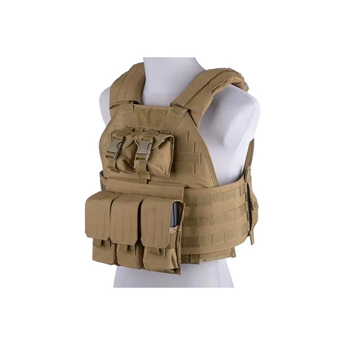 Plate Carrier taktikai mellény, tan