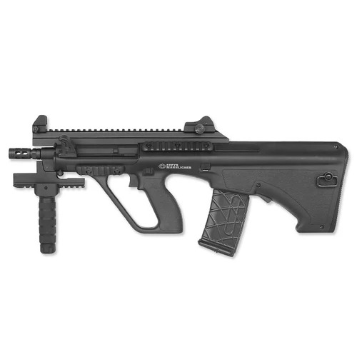 Steyr AUG A3 XS Commando elektromos airsoft rohampuska, fekete